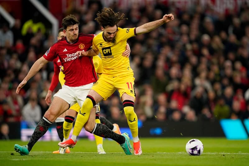 Thành Tích Đối Đầu Giữa Manchester United vs Sheffield United