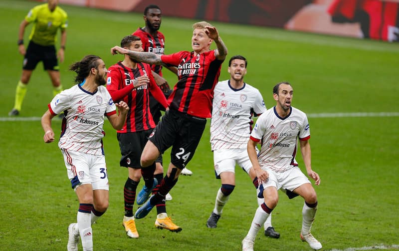 Thành Tích Đối Đầu Giữa AC Milan vs Cagliari